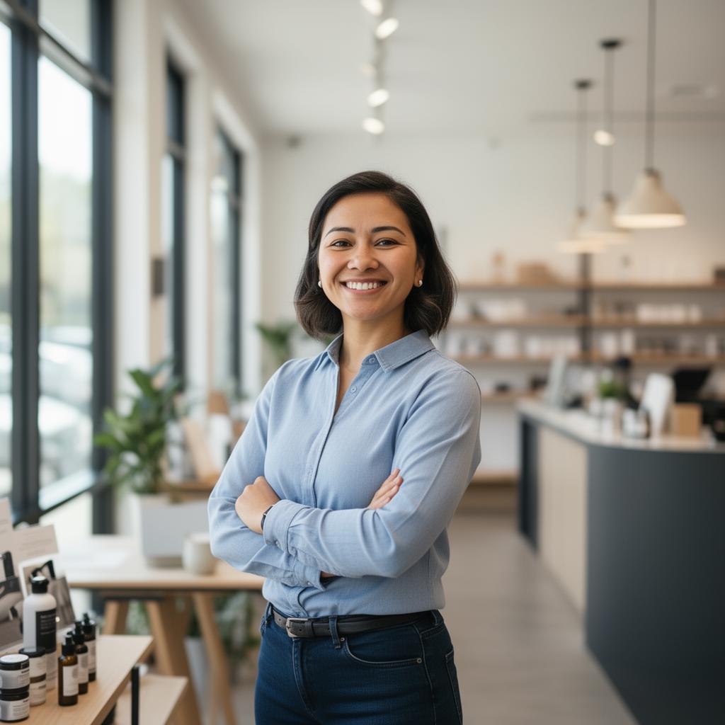 Small business owner in a shop